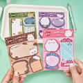Miniatyrbillede 6 af 8: Kawaii tegneserie jordbærbjørn Sticky Notes Memo Pad e Message A2