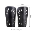Miniatyrbilde 1 av 8: 1 par Fotball leggbeskytter Plast Fotballbeskyttere Benbeskytter F Black S