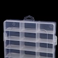 Miniatyrbilde 6 av 8: Transparent 24 Grids Oppbevaringsboks Plast Brodery Floss Bobbi