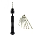Miniatyrbillede 1 af 6: 11x/Set Håndboremaskiner Snoetboreboring Juvelerer Maker Hobby black