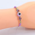 Miniatyrbillede 6 af 8: Tyrkiske øjenarmbånd til kvinder håndlavede flettede perler knude Ro A5