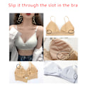 Pikkukuva 4 / 5: Uimapuku pehmuste Insertit Vaahtokolmio Sponge Pads Breast Bra White Triangle