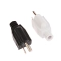 Miniatyrbilde 4 av 8: Avtakbar plugg 5-15P AC Elektrisk strøm hannpluggadapter Black