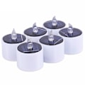 Miniatyrbilde 7 av 8: Gule solenergi LED-stearinlys Flammefri elektronisk solenergi LED T