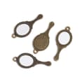 Miniatyrbilde 5 av 8: 10 stk Vintage Legering Mini Speil Charms Med Antikk Gravert De A2