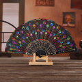 Miniatyrbilde 2 av 5: Lolita Feather Folding Fan Sweet Fairy Girl Dark Gothic Court D Orange