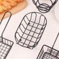 Miniatyrbilde 5 av 8: 1 Stk Mini Frityrkoker Kurv Nett Mesh Rustfritt Stål Fre E