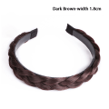 Pikkukuva 1 / 8: Fishbone Braid Lazy Wig Twist Braid otsapanta Bohemia naisten hiukset Dark brown 1.8cm