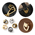 Miniatyrbilde 2 av 8: Metallveske Nagle Nail Spenne Studs Button Håndveske Beltehenger Le A3