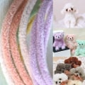Miniatyrbild 2 av 8: Sheet DIY Coral Velvet Chenille Sticks Stam Pipe Cleaner Making A4