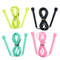 Miniatyrbillede 5 af 9: 1 stk Speed Jump Rope Kids PVC Sjippetov Justerbar Fitness Black