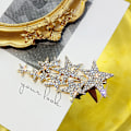 Miniatyrbilde 8 av 8: Rhinestone Pentagram Hårklemmer Dame Styling Hårklemmer Glitte A2