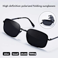 Miniatyrbilde 2 av 8: Alloy Fold Photochromic Solbriller Polarized Men Folding Sun Gl A