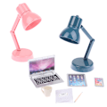 Miniatyrbilde 4 av 8: 1:12 Dollhouse Miniatyr bærbar telefon Nettbrett Skrivebordslampebok A