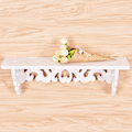 Miniatyrbillede 4 af 8: Hvid træ Væghylde Display Hængende Rack Opbevaringsvarer Hold White Medium