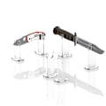 Miniatyrbilde 6 av 8: Akryl Display Stand Knives Holder ter Display Holder Collecti Clear