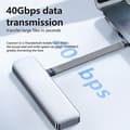 Miniatyrbilde 4 av 8: Multifunksjonell PD240W USB4.0 40Gbps FPC datakabel Type-c Inte A2 without keychain
