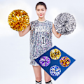 Miniatyrbilde 6 av 7: 1 stk. Plast Dobbelthulls Håndtak Cheerleader Pom Poms Metallisk St A11
