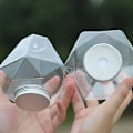 Miniatyrbilde 8 av 8: 500ml Transparent Diamantformet Flaske Kald Drikke Boble Te C 2