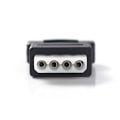 Miniatyrbilde 4 av 5: 15Pin Sata Serial ATA hann til Molex IDE 4 pins hunn M-F Hard D