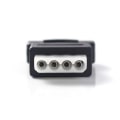 Pikkukuva 4 / 5: 15-nastainen Sata Serial ATA uros - Molex IDE 4-nastainen naaras M-F kova D