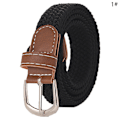 Miniatyrbilde 1 av 8: Beltevevd lerretsbelte Metallspenne Herre Dame Elastisk flettet B 1#