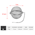 Miniatyrbillede 1 af 8: Rustfri Tea Infuser Sphere Locking Spice Tea Ball Strainer Me M