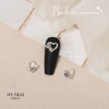 Pikkukuva 1 / 8: 3 kpl Nail Art Charm 3D Butterfly Moon strassit Love Nail Dri B 3Pcs