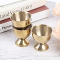Miniatyrbilde 2 av 8: Kokte eggekopper i rustfritt stål Stand Rack Egg Holder Egg Hold Gold