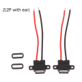 Pikkukuva 1 / 5: 1kpl USB Type C -liitin hitsauslanka naarasliitin Type-c Cha 2(2P with ear)