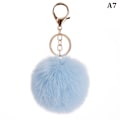 Pikkukuva 1 / 8: 8cm e Key Pehmeä Fluffy Fur Ball Avaimenperä Fluffy Avaimenperät Trink A7