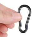 Miniatyrbillede 6 af 8: Metal nøglering Clip kroge D Karabinkroge Forbinder smykker M 60mm