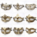 Miniatyrbilde 3 av 8: 1PC Masquerade Mask Halloween Kostymefest Maske Kvinner Menn Fanc 3