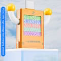 Miniatyrbilde 6 av 8: Multifunksjonell digital skjerm Type-C lader tester mobiltelefon White