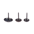 Miniatyrbilde 3 av 8: 100 STK Svart Rundt hode Metall Pushpins Polstring Nails Vintage C