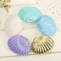 Miniatyrbillede 6 af 8: 1 stk. Farverig e Shell Plast Slikæske MakeUp Smykkeopbevaring B White