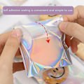 Miniatyrbillede 3 af 8: 100 stk Snowflake Crisp Cookie emballagepose Selvklæbende pose B 100pcs