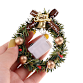 Miniatyrbillede 6 af 8: 1:12 1/6 dukkehus Miniature juleguirlande med lette dukker A2