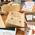 Miniatyrbillede 6 af 7: 6 ark My Little Friend DIY Schedule Diary Calendar Filofax