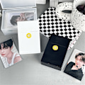 Miniatyrbillede 6 af 8: Fotokort Holder Fotoalbum Opbevaringsboks Hjem Billede Etui Stor Black
