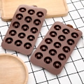 Miniatyrbilde 3 av 8: 3D Donut Silikon Gummy Form 15 Hulrom Donut Ring Maker Form Ki