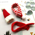 Miniatyrbilde 7 av 8: 1:6 1:12 Dukkehust Miniatyr Julehatt Sjal Dukkehust Tilbehør A4