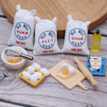 Miniatyrbilde 1 av 5: 1Sett Dukkehus Miniatyr Simulering Visp Mel Bag Modle DIY