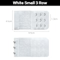 Miniatyrbilde 1 av 8: Dame BH Extension Strap Extenders Spenner Elastisk Extender Br 24(B 3R3H white)