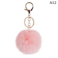 Pikkukuva 1 / 8: 8cm e Key Pehmeä Fluffy Fur Ball Avaimenperä Fluffy Avaimenperät Trink A12