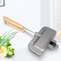 Miniatyrbillede 3 af 8: 1 stk. dobbeltsidet sandwichpande, non-stick, bærbar, foldbar grill Black