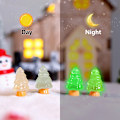 Miniatyrbilde 4 av 8: 5 stk lysende juletrepynt mini furutre dukkehus
