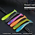 Miniatyrbillede 4 af 8: 8 stk Aohu Long Casting Road Runner 7.5CM3.65G Skrue T-tail Roa D