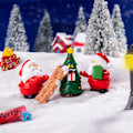 Miniatyrbilde 5 av 8: Snømann Julenisse Ornament Kreativ DIY Skrivebord Lite Ornament A4