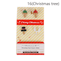 Pikkukuva 1 / 8: Muovinen hedelmähaarukka minisarjakuva lasten välipalakakku jälkiruoka Kuva 15(Christmas Hat)